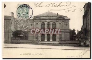 Old Postcard Beaune theater