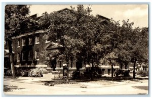 1942 Federated Church Scene Street Columbus Nebraska NE RPPC Photo Postcard