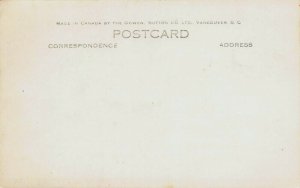 The Residence, Buchart Gardens, Canada, Early Hand Colored, Real Photo Postcard