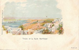 Postcard Tunis et la Rade Carthage