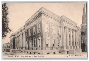 c1905 Exterior New Court Appeals Building Annapolis Maryland MD Vintage Postcard