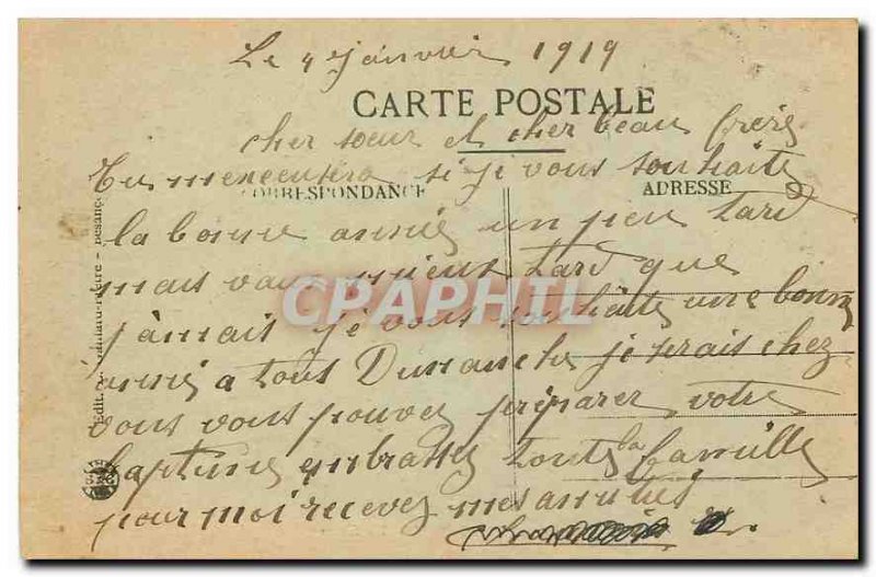 Old Postcard Belfort Lion