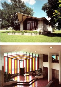 2~4X6 Postcards FL, Lakeland FLORIDA SOUTHERN COLLEGE Danforth Chapel & Interior