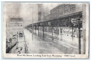 Kansas City Missouri MO Postcard West 9th Street Looking East From WY 1908 1908