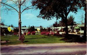 Vtg 1950s Valow Motor Court Motel Valdosta Georgia GA Roadside Postcard