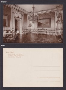 Postcard Hungary, Budapest, Royal Palace, Blue-room