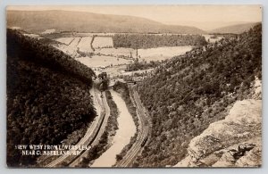 Cumberland MD RPPC View West From Lovers Leap Maryland Real Photo Postcard W22