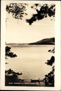 North Hatley Quebec PQ Lake Massawippi Real Photo Vintage Postcard