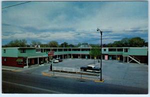 LARAMIE, Wyoming  WY   Roadside  HINTON'S DOWNTOWN MOTEL  Lincoln Hwy  Postcard