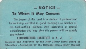 4- 1970s Certified Lock Smith Cards (61158)