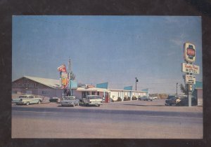 WINSLOW ARIZONA ROUTE 66 KNOTTY PINES RESTAURANT OLD CARS VINTAGE POSTCARD