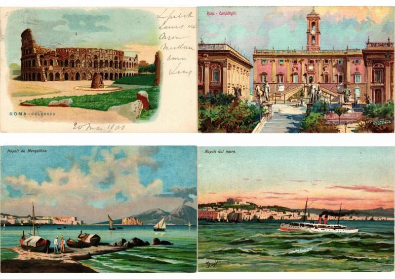 ITALIE  ITALY LITHO LITHOGRAPHY 350 CPA Pre - 1920