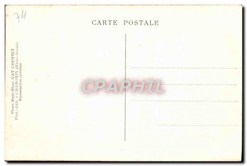 Old Postcard La Vallee Chamonix and Mont Blanc seen from the Flegere