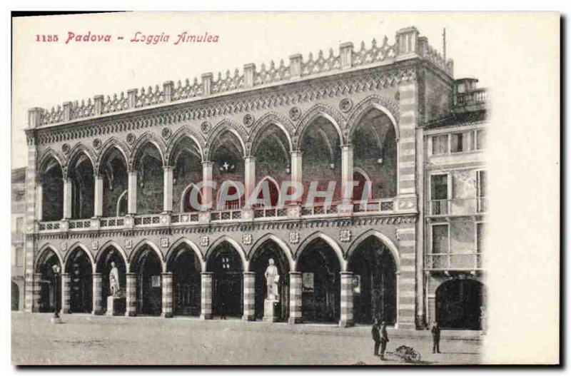 Old Postcard Padova Loggia Amulea