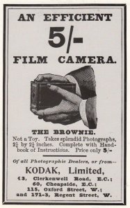 The Kodak 5 Shilling Efficient Vintage Film Camera 1900 Repro Advert Postcard