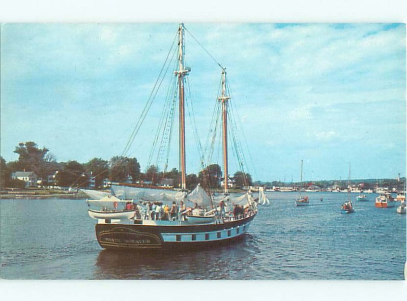 Pre-1980 BOAT SCENE Mystic - Near Groton & Stonington Connecticut CT AF3859