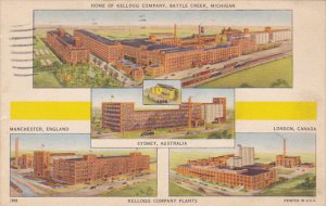 Advertising Home Of Kellog Company Battle Creek Michigan 1939