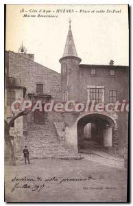 Postcard Hyeres Old Square and St Paul House Renaissance vault