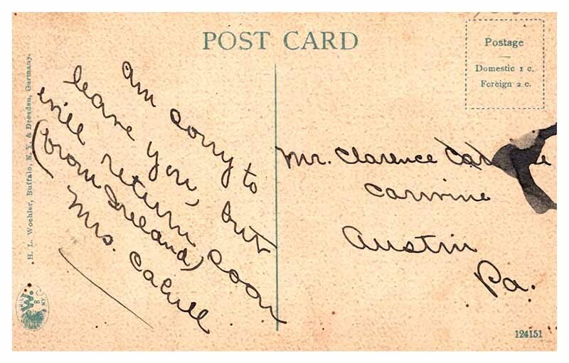 Postcard BUILDING SCENE Buffalo New York NY AQ8694