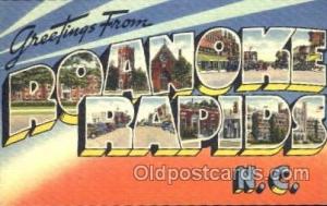Greetings From Roanoke Rapids, North Carolina, USA Large Letter Town Unused 