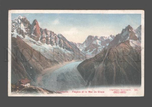 079834 FRANCE Chamonix Flegere et la Mer de Glace Vintage PC