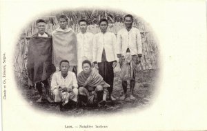 PC CPA LAOS, INDOCHINA, NOTABLES LAOTIENS, (b23449)