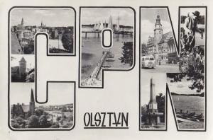 Greetings From Olsztyn Polish Old Postcard