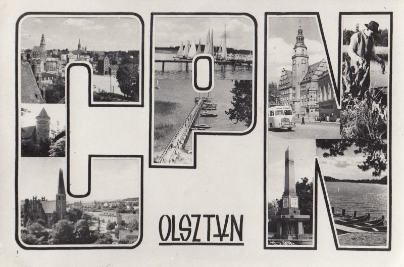 Greetings From Olsztyn Polish Old Postcard