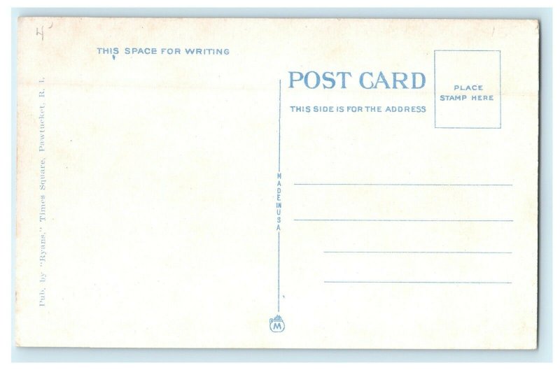 1935 Nathaniel Green School, Pawtucket Rhode Island, RI Postcard 