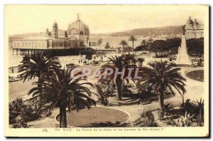 Old Postcard Nice Palais de la Jetee and Jardins du Roi Albert 1