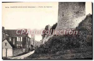 Postcard Old Sainte Suzanne Porte Du Bank