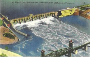 Aerial View of Chickamauga Dam Completed 1940 Chattanooga Tennessee