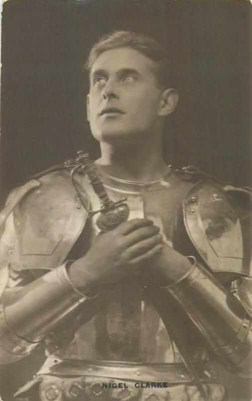 Actor Nigel Clarke photo postcard