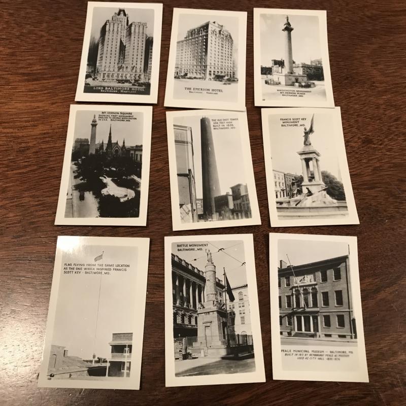 25-VIntage-B-&-W-Glossy-Souvenir-Photos-Baltimore-MD-In-Mailing-Packet