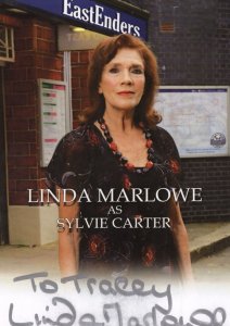 Linda Marlowe Sylvie Carter BBC Eastenders Hand Signed Cast Card Photo