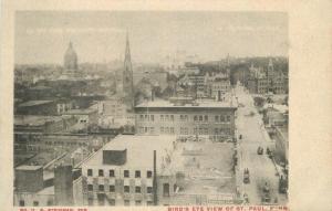 Birdseye View St Paul Minnesota Steinman C-1905 Postcard undivided 11836