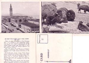 18 Miniature Post Cards of San Francisco, California in Envelope, 1934 Vintage