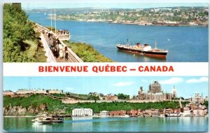 Postcard - Welcome Quebec City, Canada