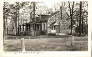 Everett Pennsylvania PA American Legion Post #8 Real Photo Vintage Postcard