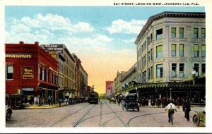 Florida Jacksonville Bay Street Looking West