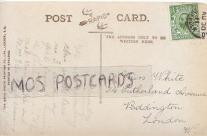 Genealogy Postcard - White - 34 Sutherland Avenue, Paddington, London  Ref. R616