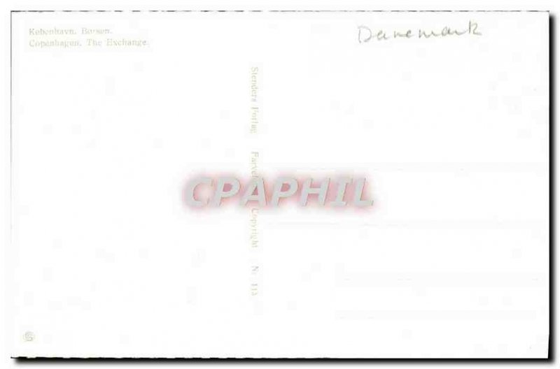 Old Postcard The Exchange Copenhagen