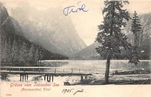 B6270 Austria Tirol Grusse vom Toblacher See 1900