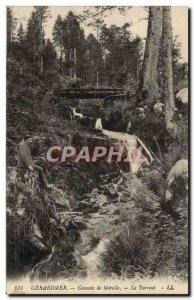 Old Postcard Gerardmer Cascade Merelle The torrent