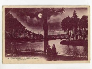 3084381 FRANCE Chateaulin Canal courbe Effet de Nuit FELDPOST