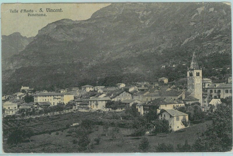 97512 - vintage postcard - AOSTA province - ST VINCENT 1916-