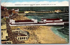 Vtg Atlantic City New Jersey NJ Worlds Greatest Platground Resort 1950s Postcard