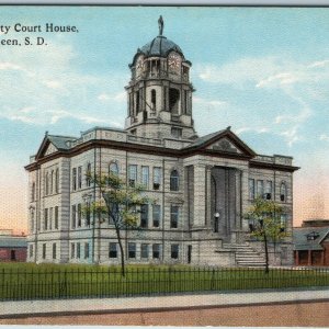 c1910s Aberdeen, SD Brown County Court House Nice Litho Bloom Bros Postcard A201