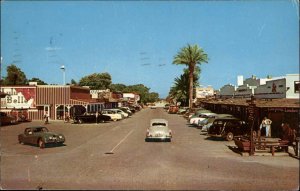 Scottsdale Arizona AZ Street Scene Cars 1950s-60s Postcard