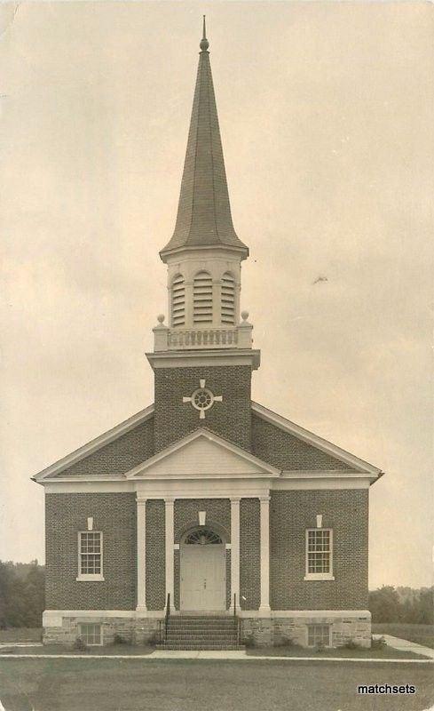 1920s Hanover Pennsylvania Church Hoffman Studios RPPC real photo postcard 4040